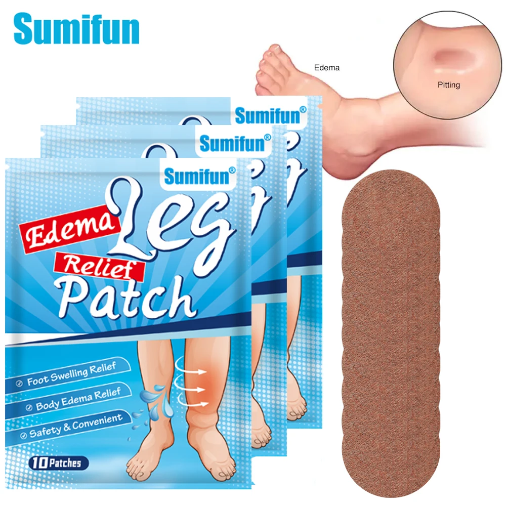 

10/20/30Pcs Edema Swelling Relief Plaster Leg Pain Relief Patch Foot Body Treatment Arm Thigh Dropsy Massage Medical Health Care