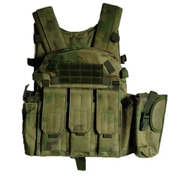 Molle Tactical FG Camouflage Vest Body Armor Hunting Plate Carrier Airsoft Accessories 6094 Military Combat Army Wargame Vest