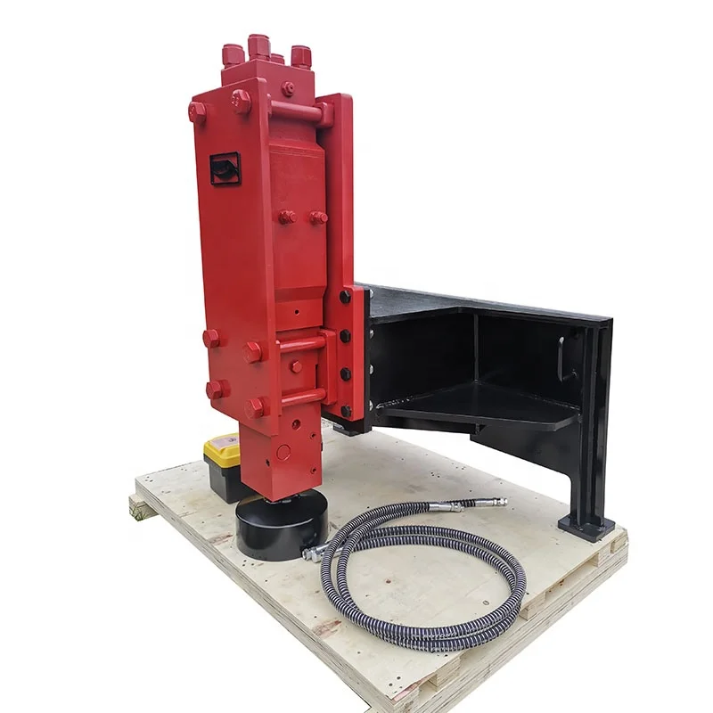Skid Steer Loader Hydraulic Rock Breaking Hammer Attachment, Wear Resistant Chisel Pump Accessory For Quarry Crushing Projects