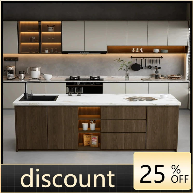 

LH dining side locker integrated against the wall rock slab living room home kitchen rock slab tea cabinet