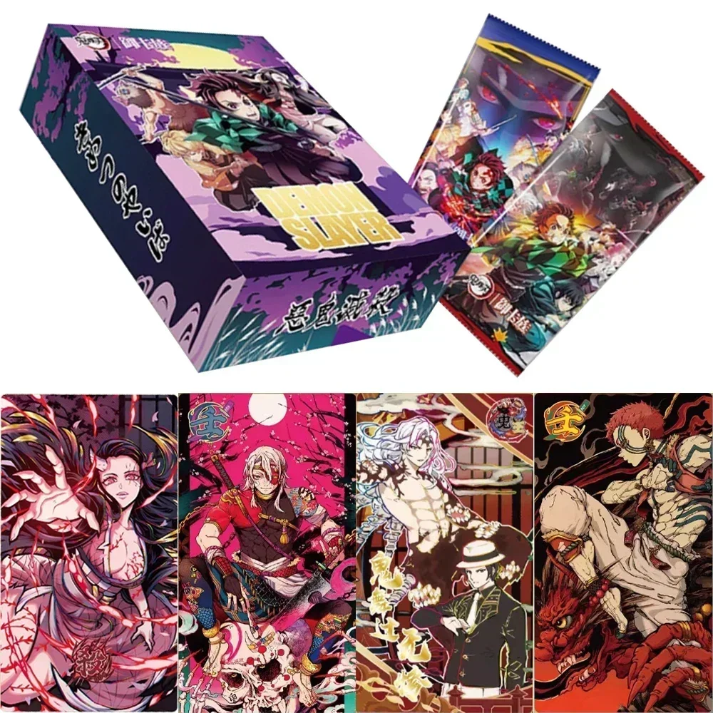 Demon Slayer Card Wisteria Flower Cards Tanjirou Nezuko Kanroji Mitsuri Decisive Battle Chapter Anime Characters Collection Card