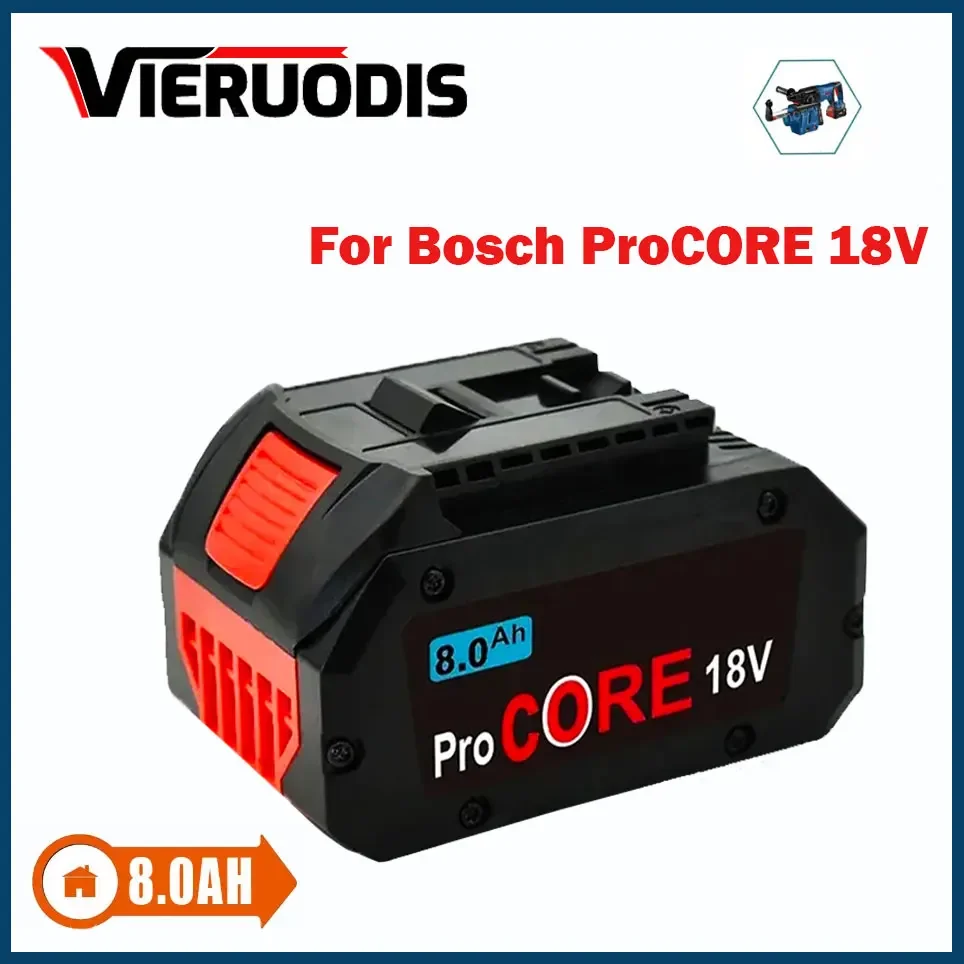 

For Bosch 18V 6.0AH 8.0AH 10.0AH Professional Cordless Tool BAT618 BAT609 GBA18V80 21700 Battery ProCORE Replacement Battery