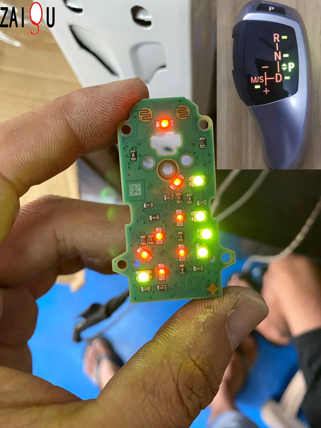 For F series 3 series 5 series Gear shift display panel Handball LED light board Gear lever luminous gear plate