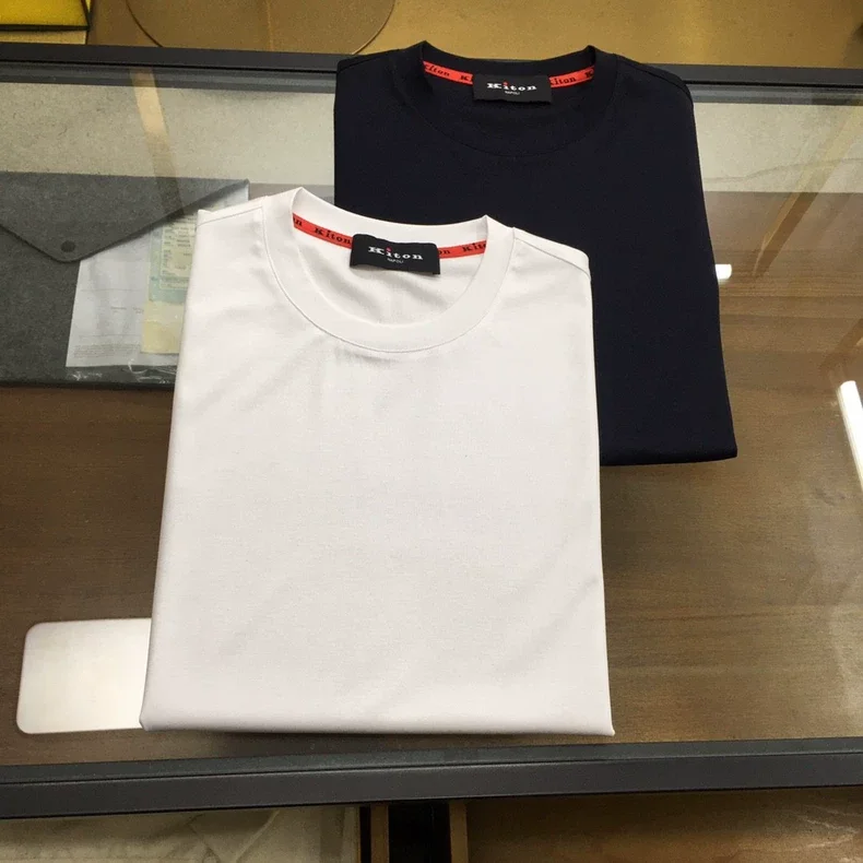 

Kiton NAPOLI Men's Crew Neck Short Sleeve T-Shirt