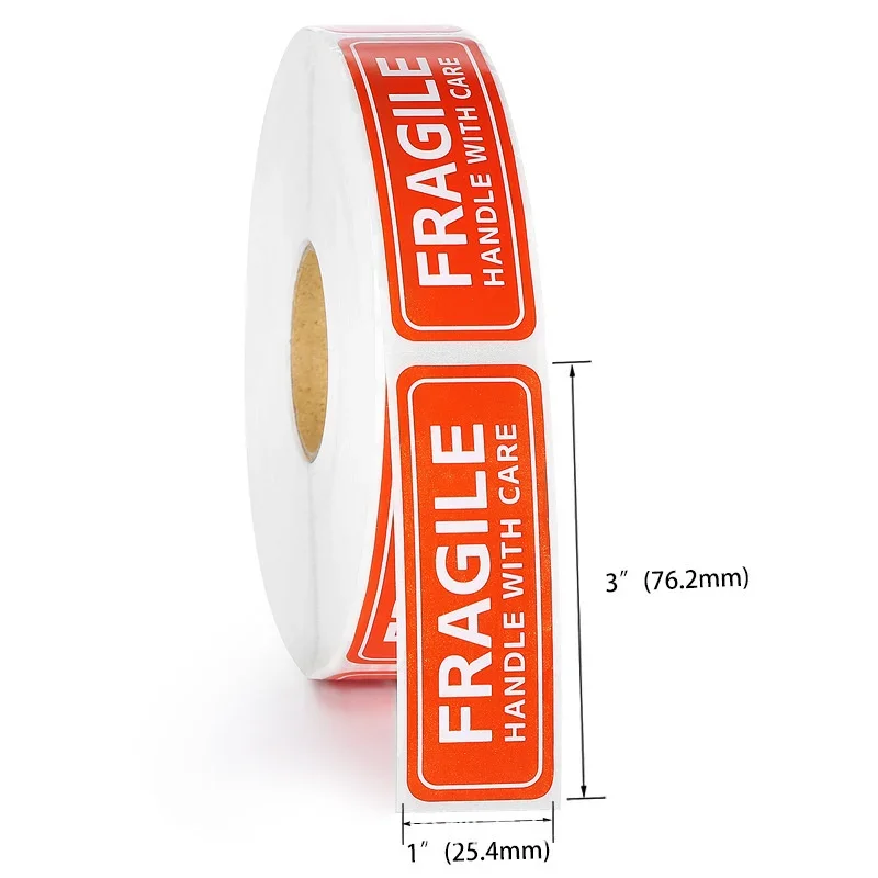 100PCS Fragile Stickers The Goods Please Handle With Care Warning Labels DIY Supplies