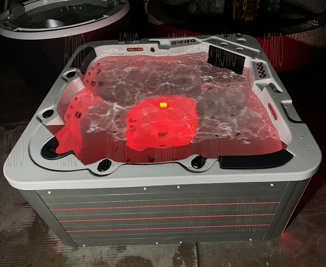Drop In Outdoor Jacuzziss Swim Spa Custom Pink Pool Spa Tv Yacuzzis Whirlpool Outside Jakuzi Outdoor5 Person Spa Tubs Sauna Room