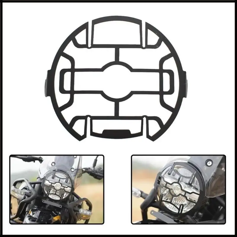 Motorcycle Headlight Protective Grill Metal Mesh Guard Seamless Installation Suitable For Himalayan 450 Adventure Bikes