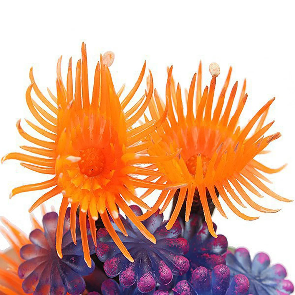 

Soft Coral Decor For Aquarium Plastic Plants Fake Plants Artificial Fish Tank Decoration Landscape Ornament Pets Accessories