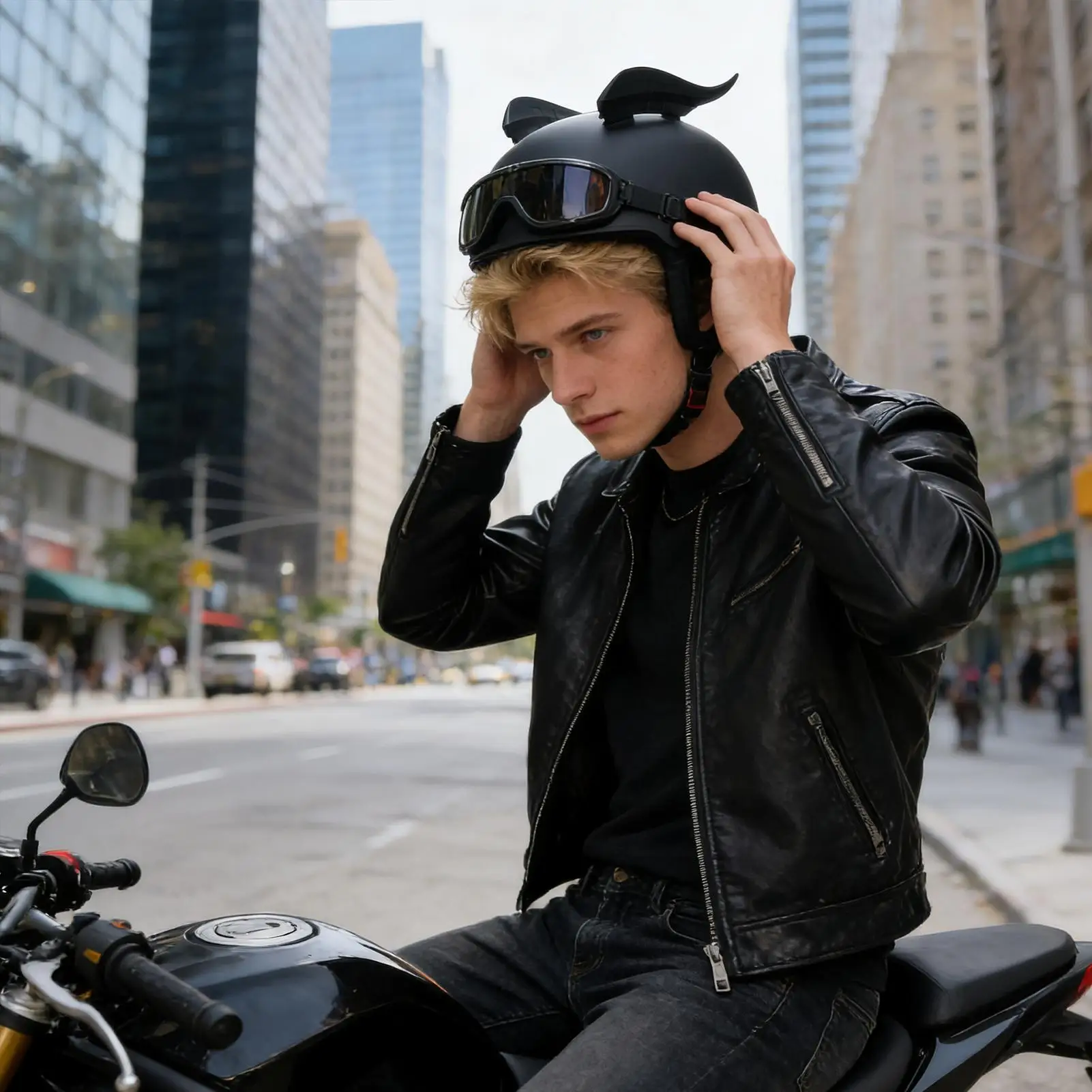 

Motorcycle Helmet Accessories For Women 2 Pieces Cool Ornaments Motorcycle Helmet Ears For Skiing Scooter Outdoor Riding Road