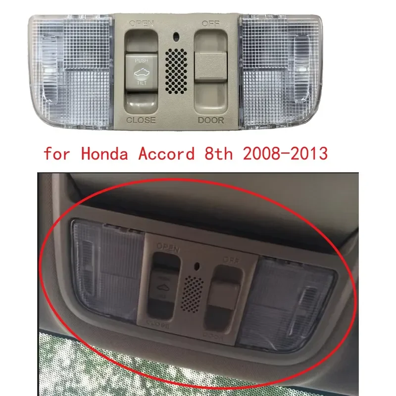For Honda Accord 8th Gen 2008-2013 Sunroof Assembly Interior Reading Light Lamp Switch Auto Parts Accessories Replacement