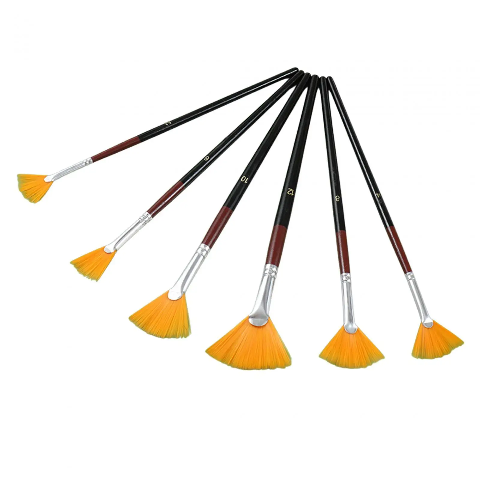 6 Stück Künstler Pinsel Set Pinsel Stift Set für Öl Wasser Anfänger