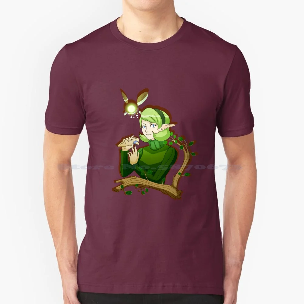 Saria Ocarina T Shirt 100% Cotton Tee Saria Ocarina Of Time Kokiri The Legend Of