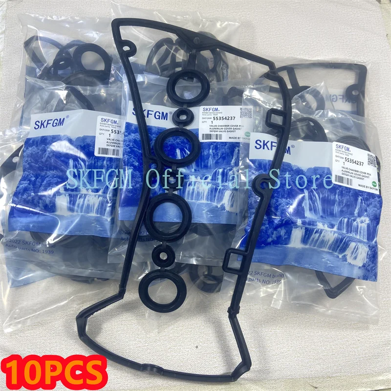 

10X. For Chevrolet Cruze Aveo Aveo5 Sonic Opel Saturn Astra Pontiac Engine Aluminum Alloy Valve Cover Gasket 55354237 5607980