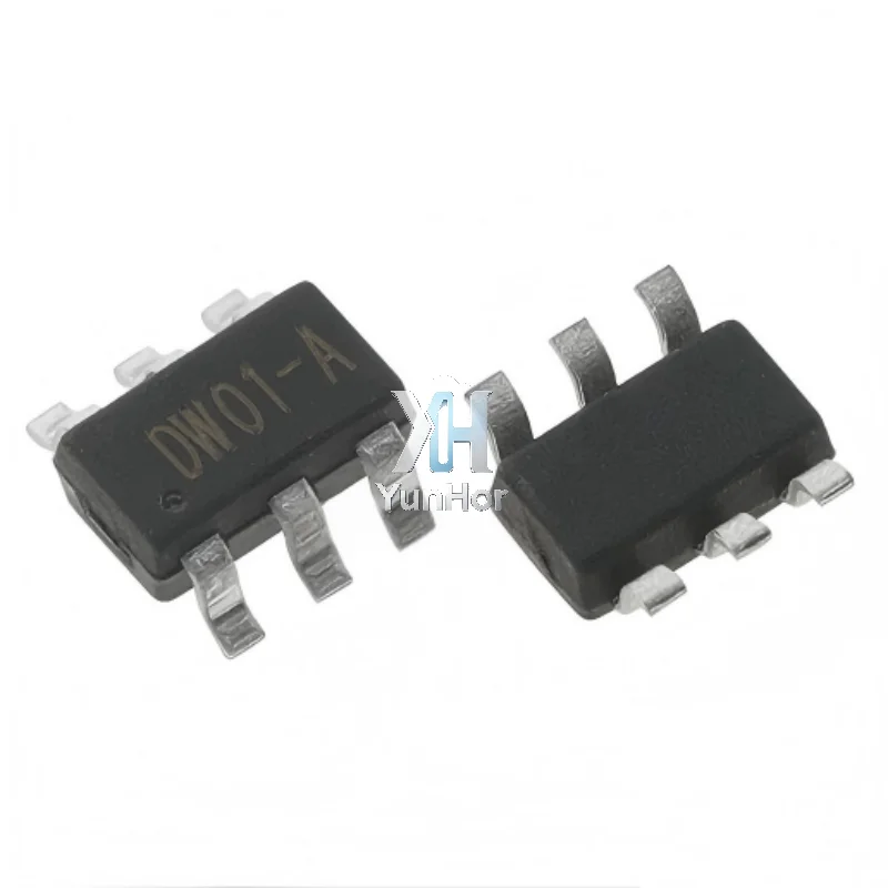 100PCS   DW01  DW01A  DW01V  DW01D  DWO1  DW0I  SOT23-6  Lithium battery protection  Integrated Circuit