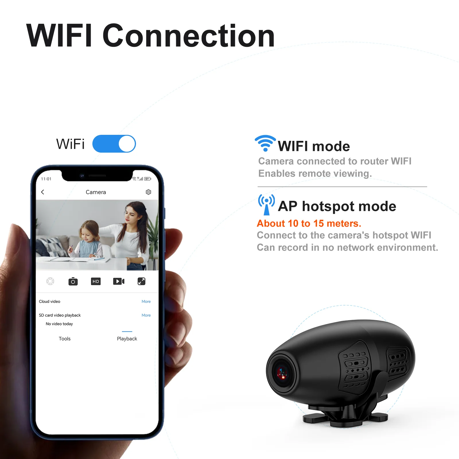 كاميرات مراقبة صغيرة واي فاي الأمن مراقبة عن بعد كاميرات الفيديو HD 1080P تسجيل الفيديو كاميرا مراقبة ذكية للمنزل