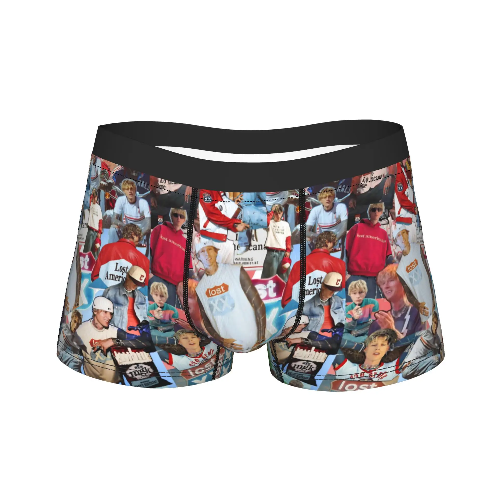 

Мужские шорты-боксеры MGK Lost Americana Tour 2025-2026, новинка, нижнее белье, шорты-боксеры