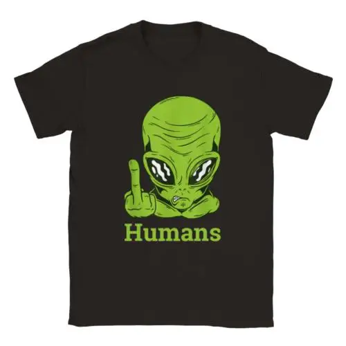 

Flippin off human-Классическая футболка унисекс с круглым вырезом
