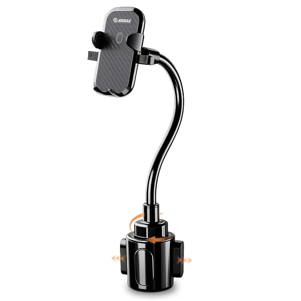 

Держатель для телефона в автомобиль, держатель для телефона в виде подстаканника с удлиненной ручкой 11 дюймов, держатель для телефона на подстаканник с гибкой штангой, регулируемый держатель для телефона