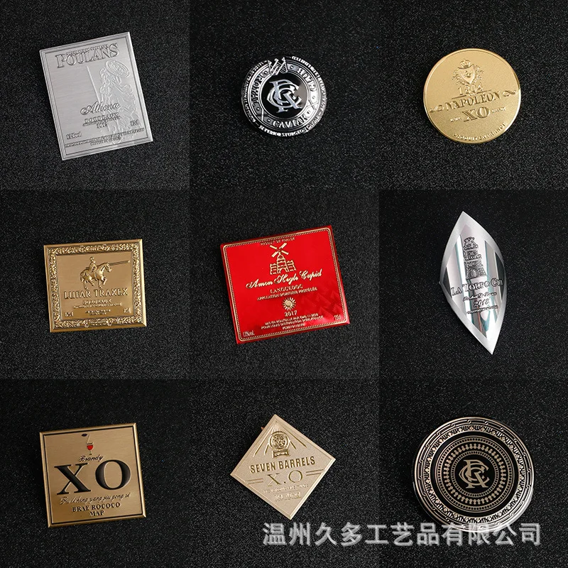 

Custom Metal Sign Wine Bottle Aluminum Label Nameplate Aluminum Plate