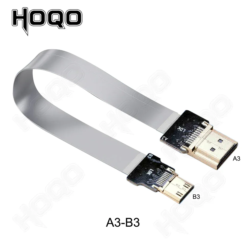 Kabel FPV FFC HDMI do fotografii lotniczej z multikoptera typu A męski na męski HDMI FPC płaski Micro MINI HDMI — zdjęcie produktu 3