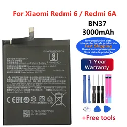 BN37 Battery For Xiaomi Redmi 6 /Redmi 6A Redmi6 Redmi6A High Quality Phone Battery Bateria Batteries 3000mAh + Tools