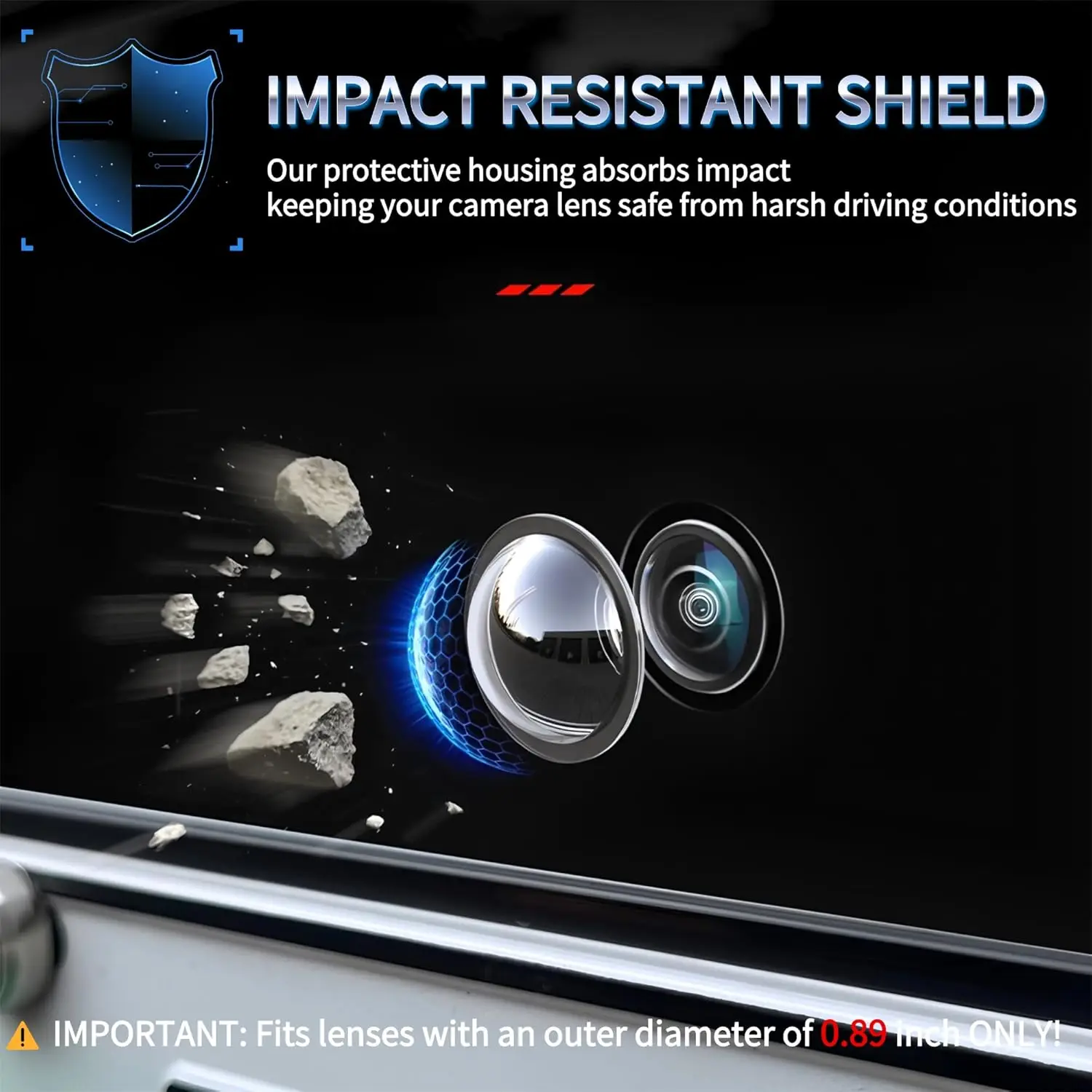 Nti-Fog Car Camera Lens Protective Cover 360 Panoramic Reversing Camera Lens Guards HD Scratch Resistant Modification