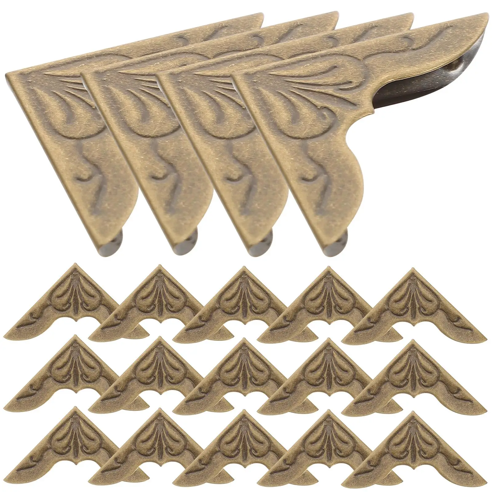 30 шт. металлические уголки для книг, винтажная защита для ноутбука, декоративная обложка с краями альбомов для фотоальбомов, стильная идея для подарка