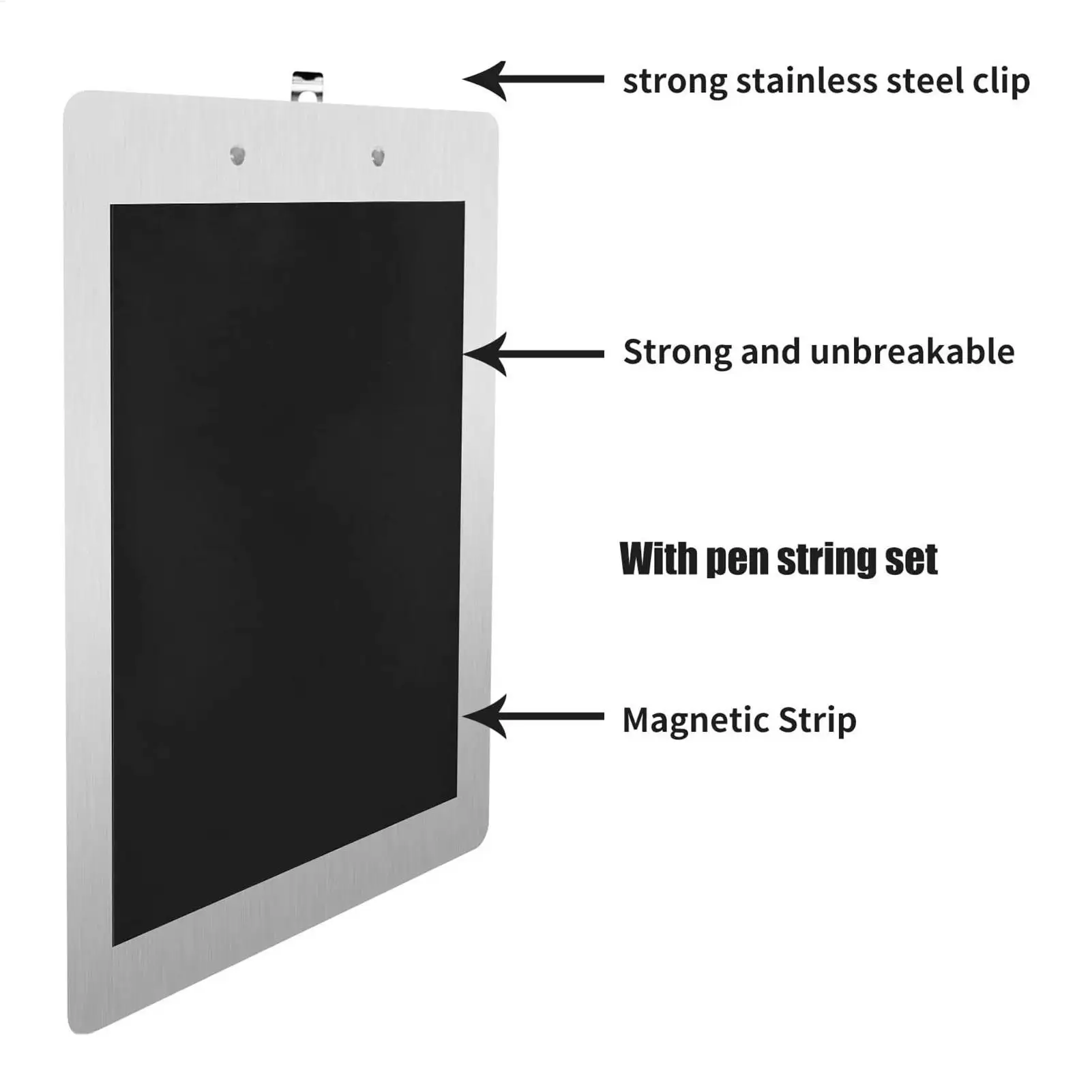 Heavy Duty Clipboard Magnetic Metal Portable Notepad 2-Piece Nurse Magnet Clip Writing Boards For Women Teacher Nurse Student