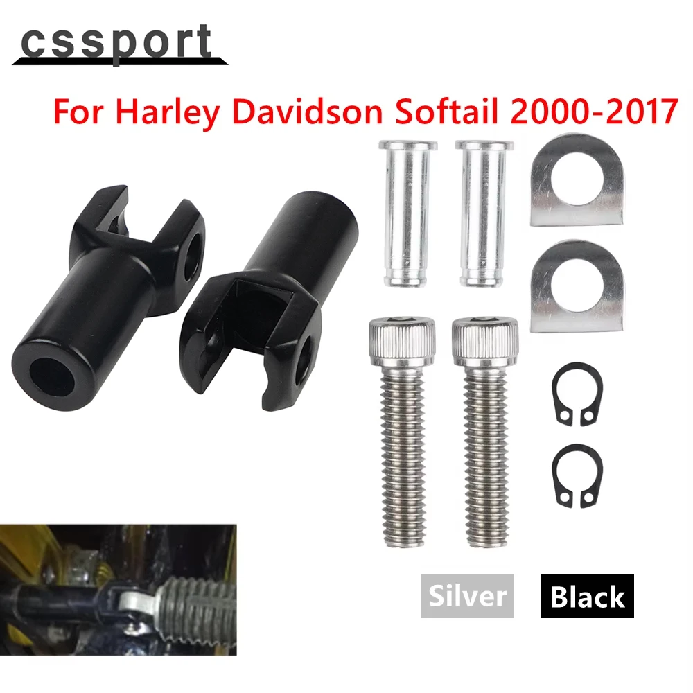 

Motorcycle 3-3/8'' Passenger Foot Peg Supports Fit For Harley Davidson Softail 2000-2017 Mounts Clevis Alloy Steel
