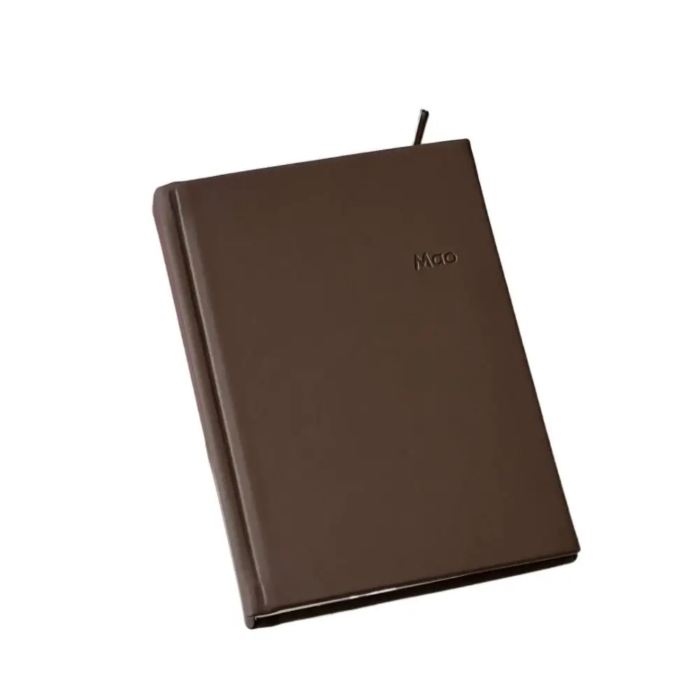 Portable A6 Notebook Hard Shell DIY Scrapbook Schedule Planner Book Chocolate Cover Notepad Daily Use