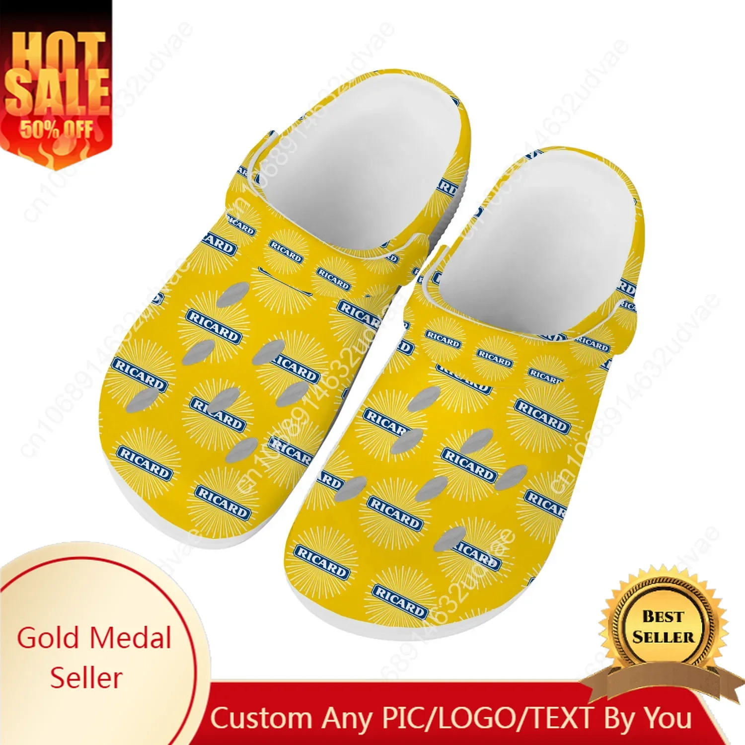 

R-RICARD Water Shoes Mens Womens High Quality Fashion Home Garden Clogs Customizd Sandals Beach Breathable Hole Slippers