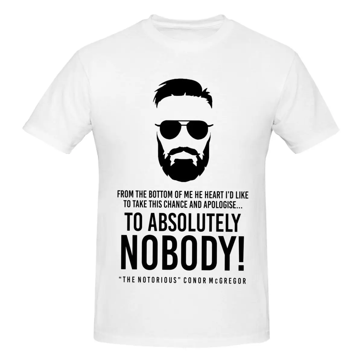 Conor McGregor Apologize To Absolutely Nobody T Shirts Graphic Y2K Summer O-neck Men Women T Shirts Tops
