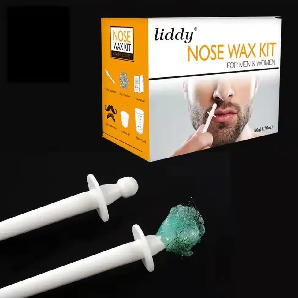 Hair Removal Nose Wax Kit Nose Hair Wax Removal Cosmetic Tool Nose Trimmer Men Nose Hair Remover Waxing Nasal Wax 50g