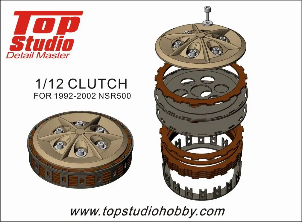 TopStudio 1:12 Clutch Modification Parts 1992-2002 NSR500 TD23147 Modifying and Assembling Model Accessories