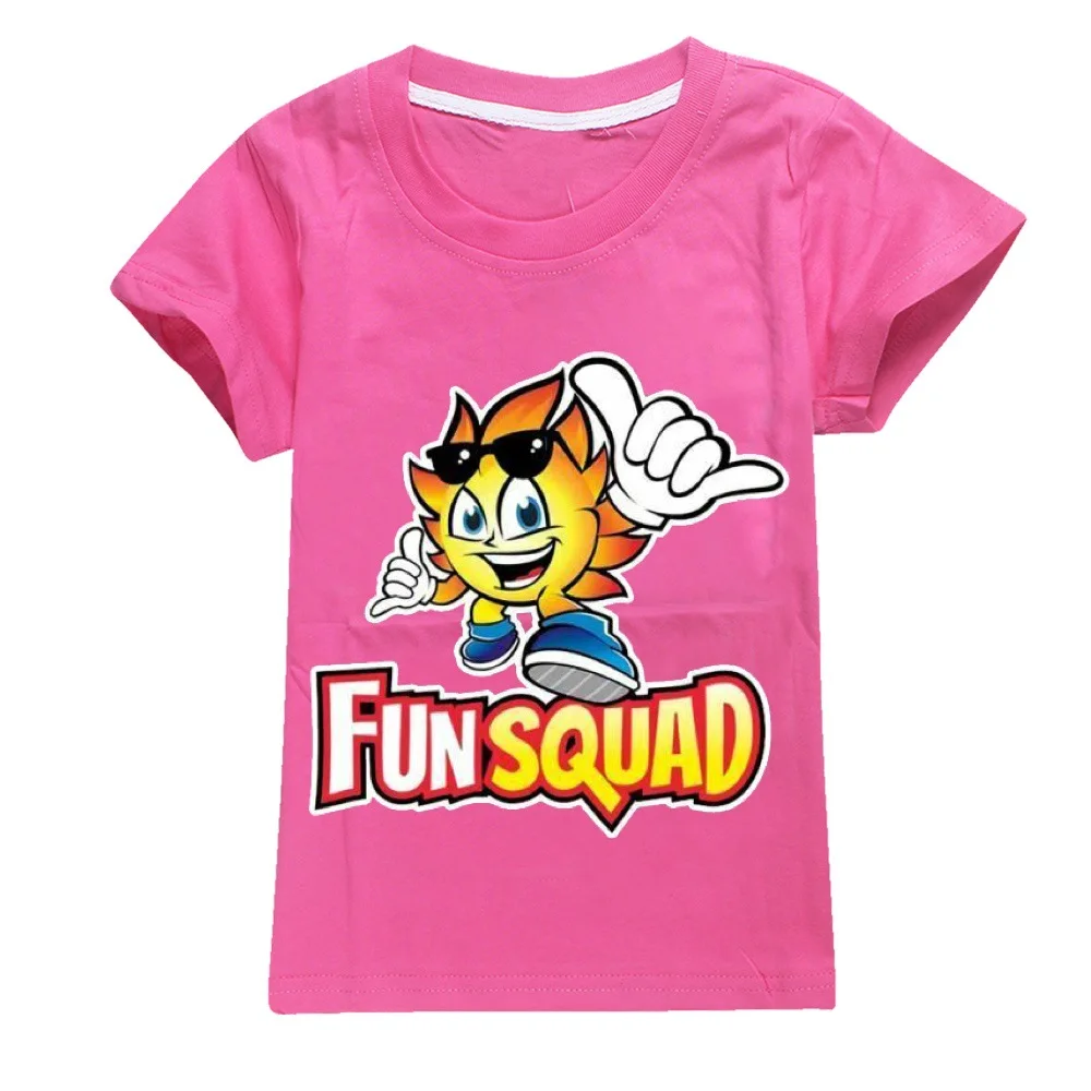 Fun Squad Gaming Children T-Shirts Game Tee Shirt Kids Cartoons Kawaii Casual Clothes Boy Girl Tops Short Sleeve Pullover