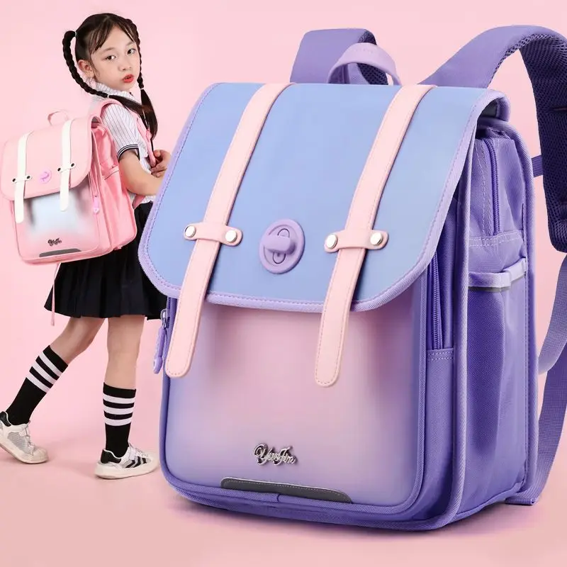 2024 New Fashion School Bags Boys Girls Brand Children Backpack Japanese style Student Book Bag  Large Capacity Kids Schoolbag