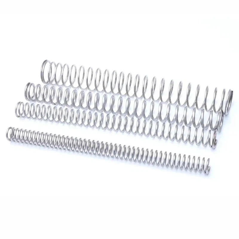 1/2Pcs 304 Stainless Steel Compression Spring Return Spring Steel Wire Diameter 0.3mm-1.2mm Outer Diameter 3-30mm  Length 305mm