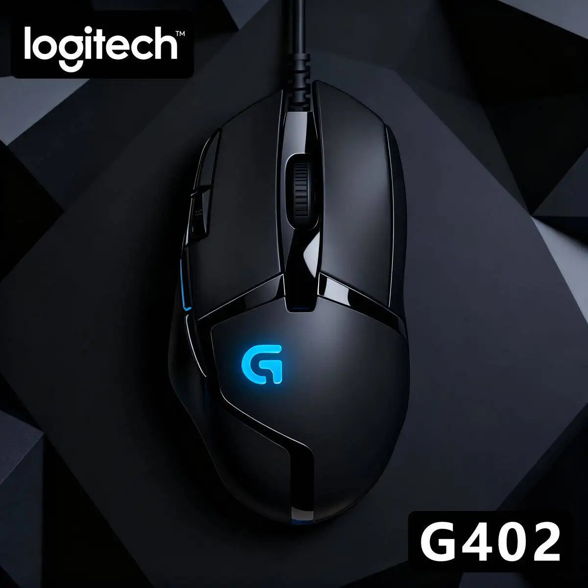 

Logitech G402 Wired Gaming Mouse, 4000 DPI Optical Sensor, 8 Custom Buttons, 1ms Response, 500 IPS, Ergonomic Grip, PC