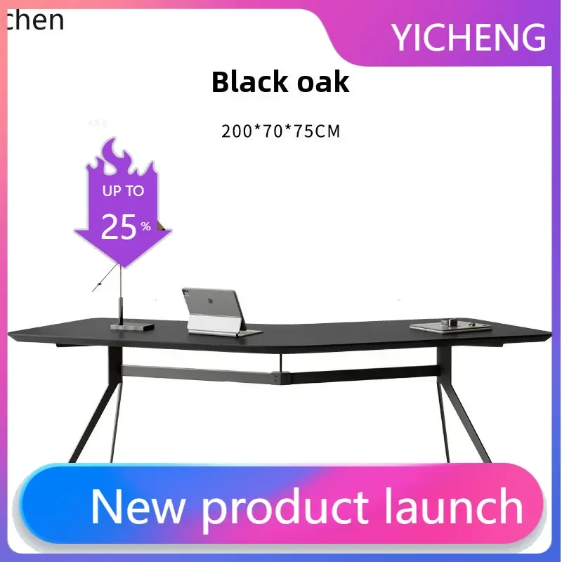 

LYY desk modern simple desk corner solid wood table light luxury table