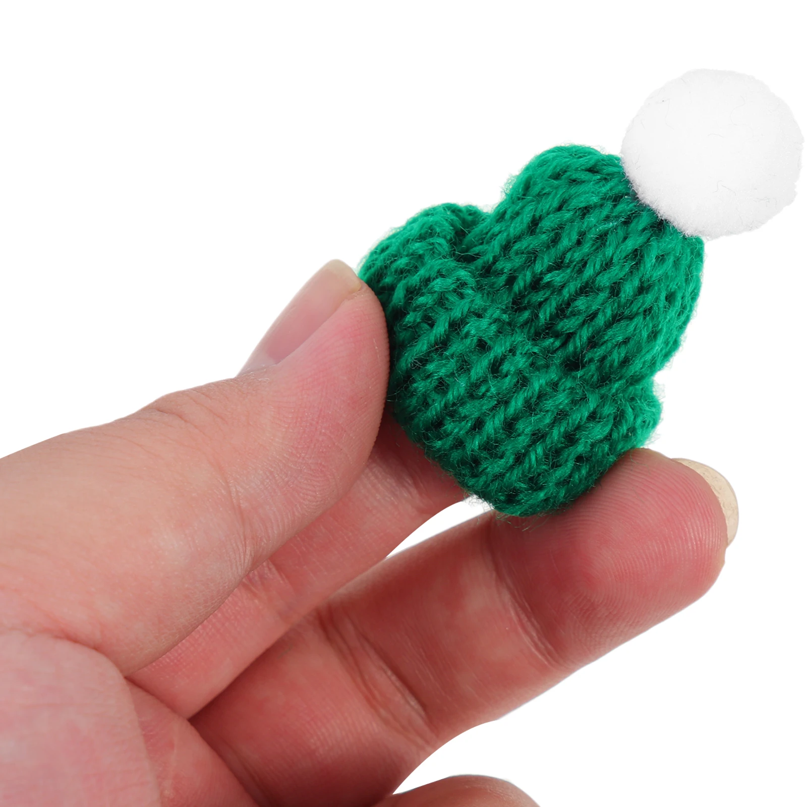 

Christmas Decorations Wool Hat Scarf Set Mini for Crafts Fairy Lights Yarn Miss