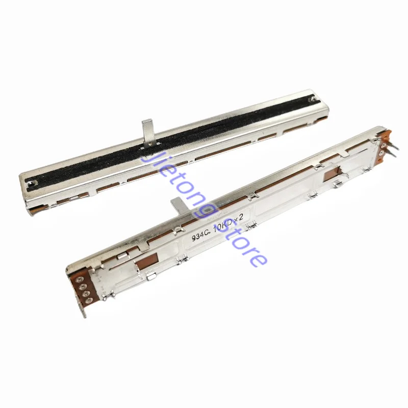 1pc Deslize Potenciômetro RSA0N1266000 10KDx2 Vocal Arte Mixer Dual Channel Fader 128mm 6 pinos 100MM Viagem