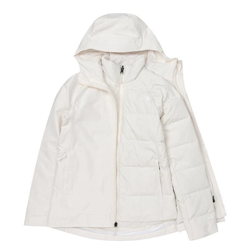

The North Face Women's Hooded Jacket Is Comfortable, Casual, Lightweight, Goose down Three-In-One Jacket 8Ed1Qli