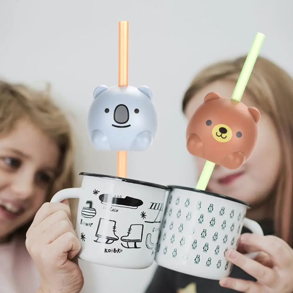 Sound Cartoon Birthday Gift Boy Girls Early Learning Toddle Drinking Sound Straws Sounds Toy Talking Straws Musical Toy for Kid