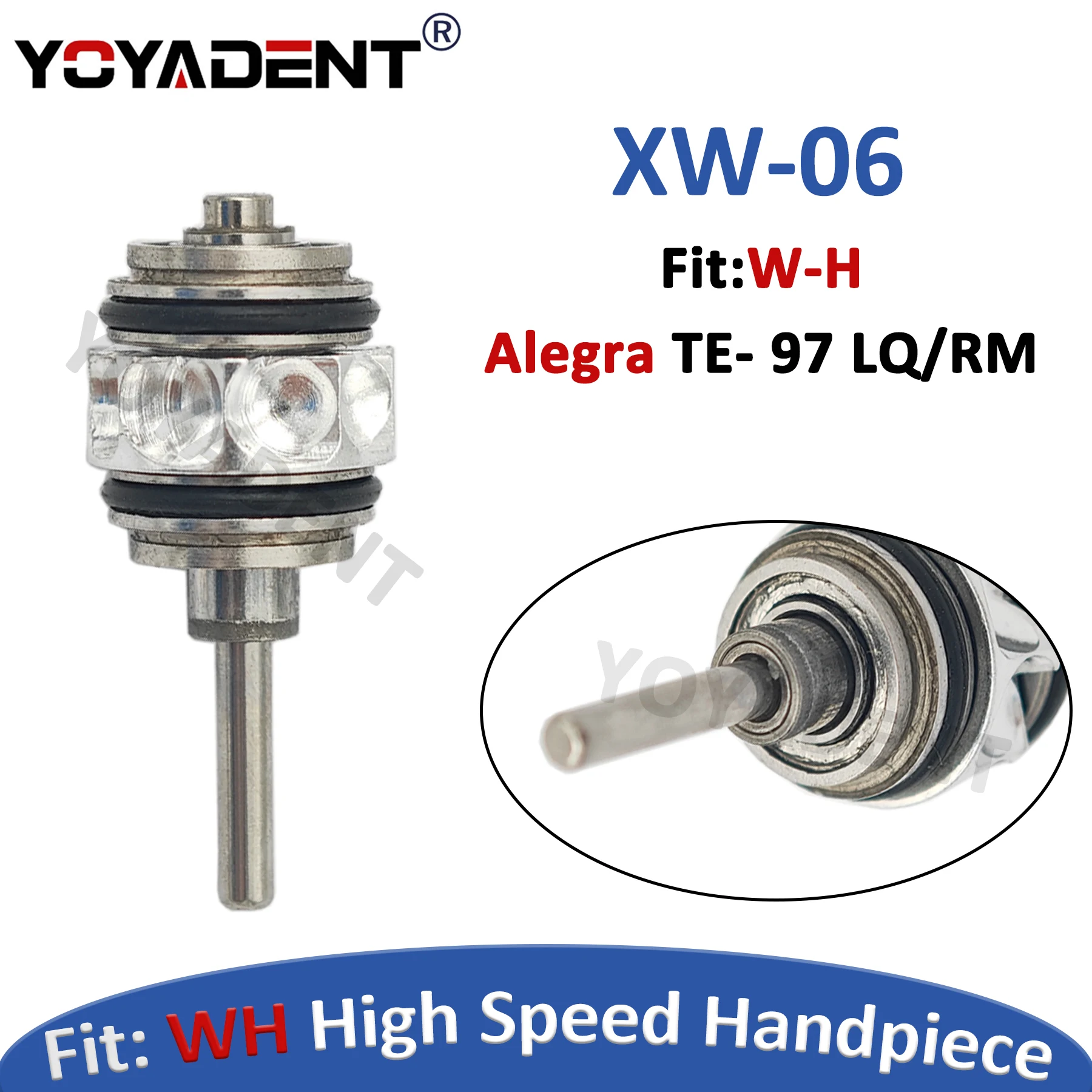 

Fit W-H Alegra TE- 97 LQ/RM High Speed Handpiece Dental Turbine Cartridge Handpiece Cartridge Dental Accessories