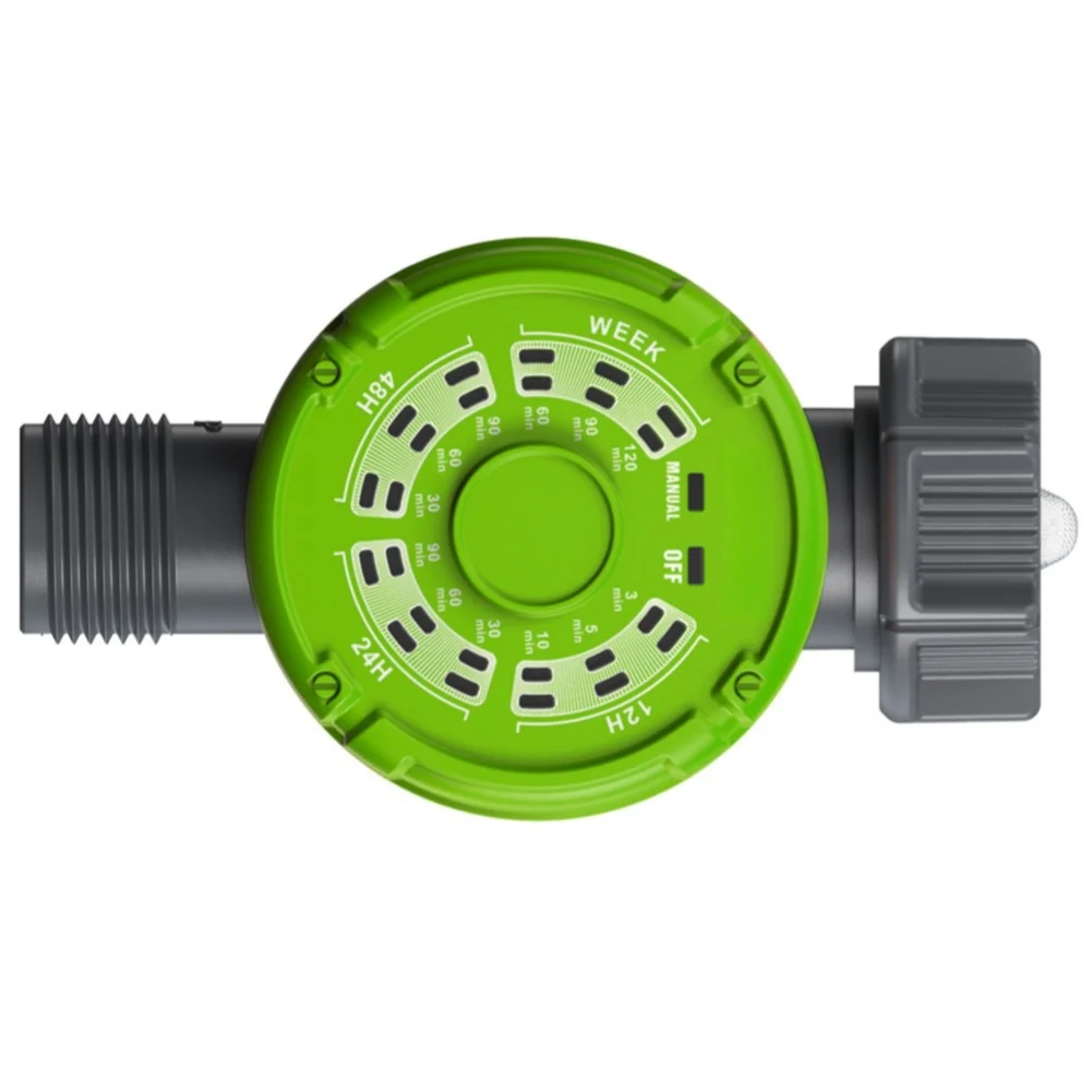 For Outdoor Mechanical Irrigation Timer with Adjustable Knob Control for Precise 3-120 Minute Watering Intervals