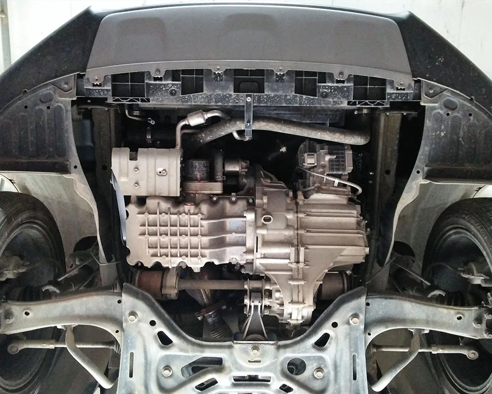 تحت المحرك الحرس سبلاش درع الطين الحاجز غطاء الطبق درابزين قطعة من نسيج حامي ل GAC Trumpchi GS4 2015-2017 1.3T 1.5T