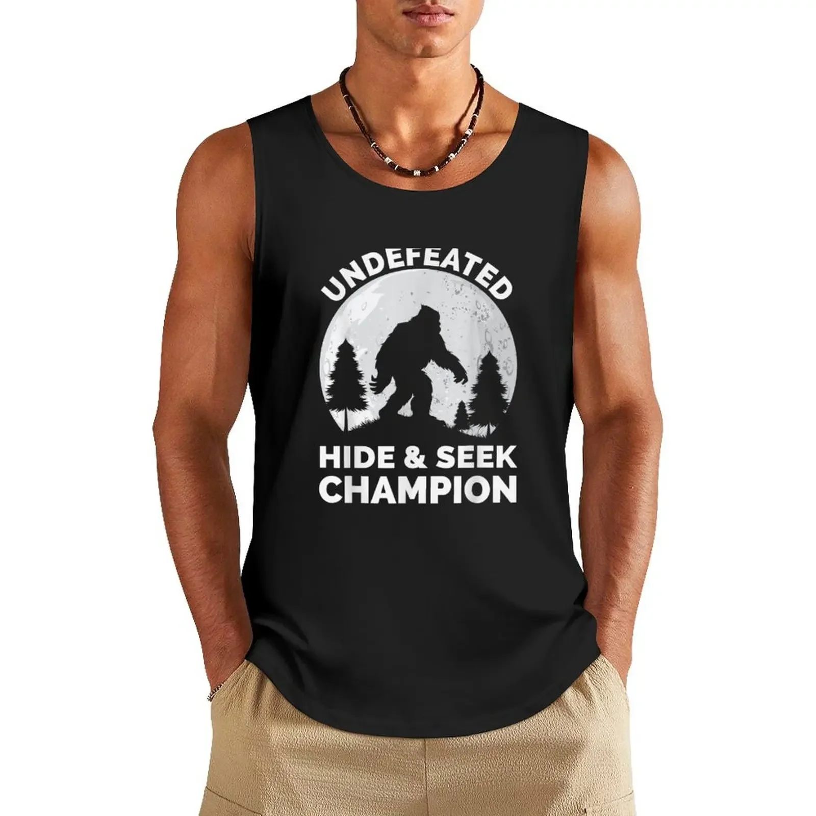 Undefeated Hide and Seek World Champion Tank Top gym wear men gym men male top sleeveless shirts