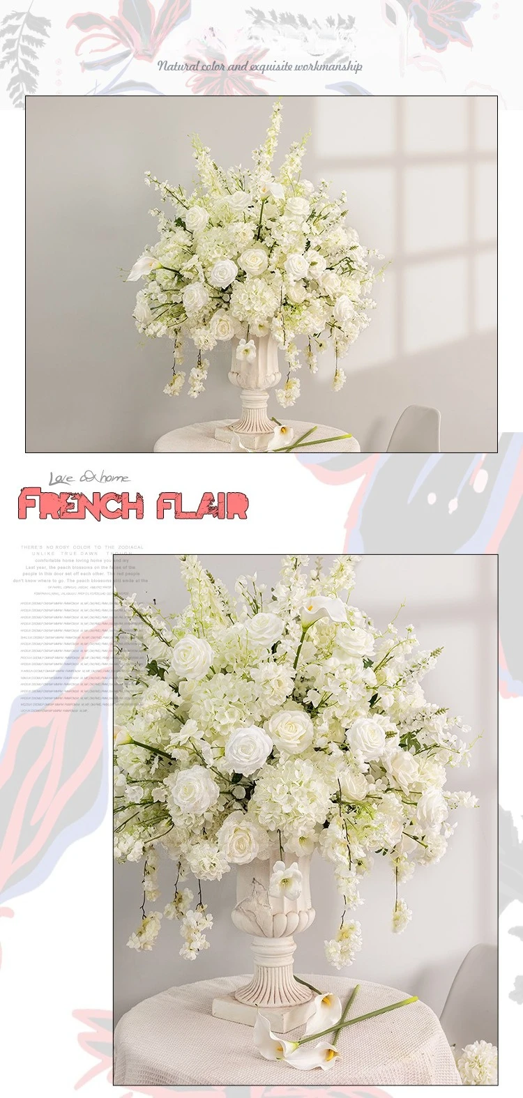 80CM Hängende Kirschblüten-Seidenblumenkugel Künstlicher Pomander Maßgefertigte Hochzeitstisch- und Fensterdekoration für Großhandelskäufer – Detail 7