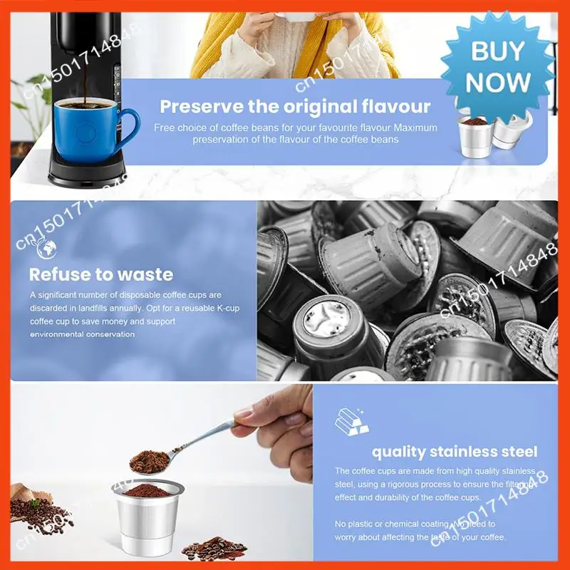 BISM 재사용 가능한 K 컵 및 커피 포드 Keurig 용 스테인레스 스틸 리필 형 K 컵 금속 K 컵 커피 포드 커피 양조 액세스