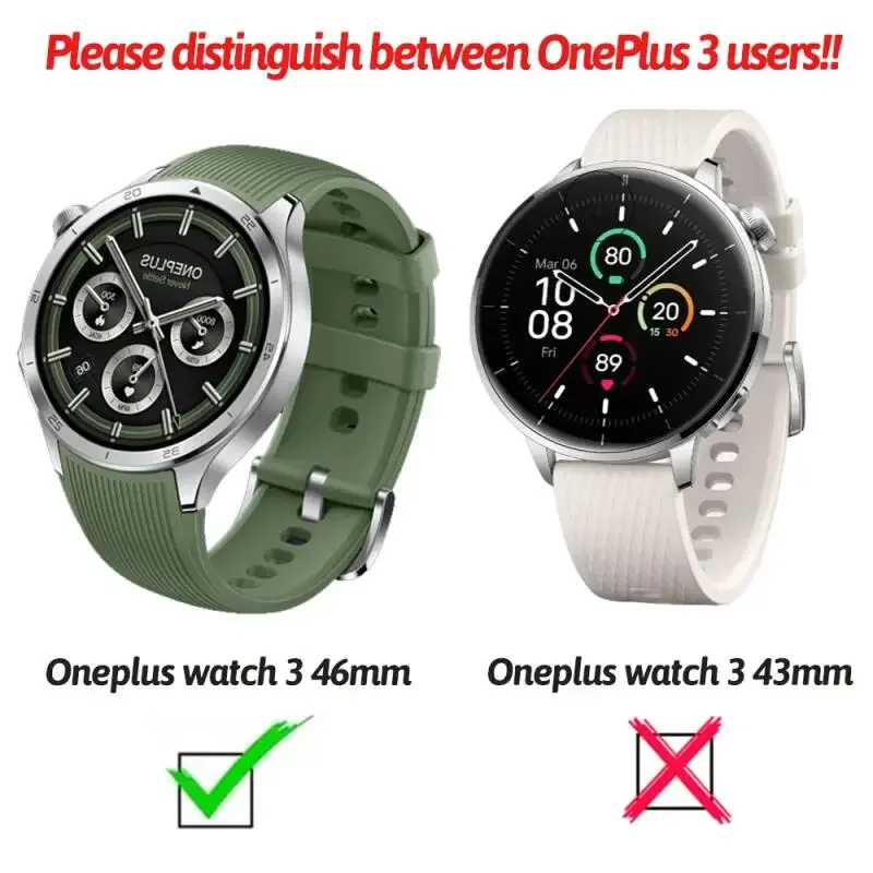 22mm Silicone Bracelet Strap For Oneplus Watch 4/3/2/2R/Oneplus Watch 46mm/Lite Sport Wrist Band For OPPO Watch X X2 X3/4Pro/S